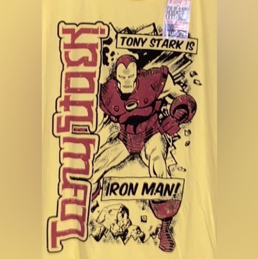 NWT Red Chapter Clothing Marvel "Iron Man/Tony Stark" Size 2X